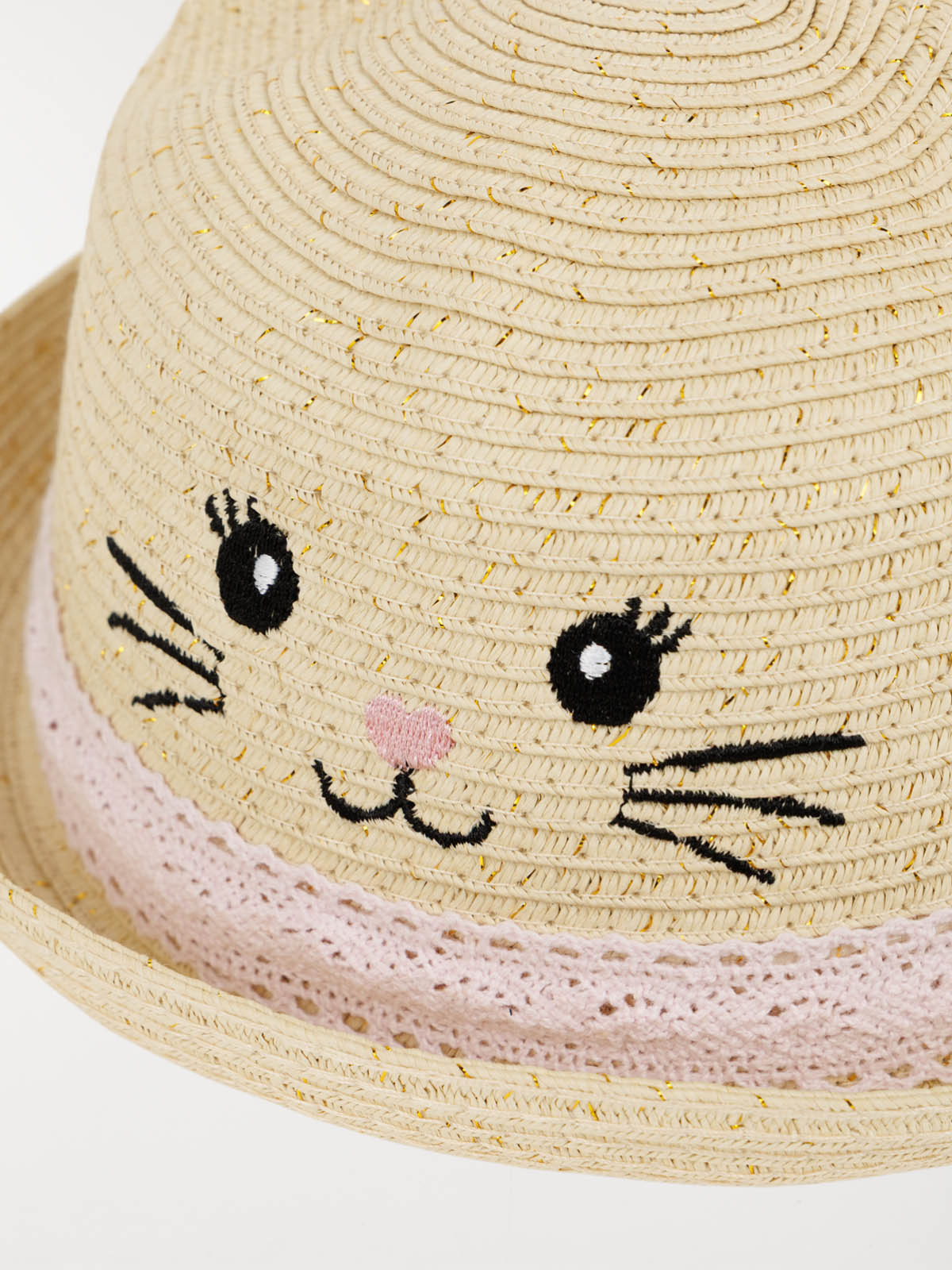 Chapeau chat brodé fille Chapeau chat brodé fille