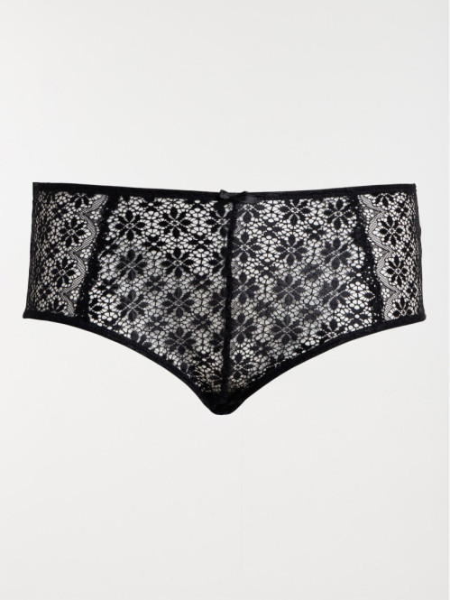 Shorty noir grande taille femme (46-56)