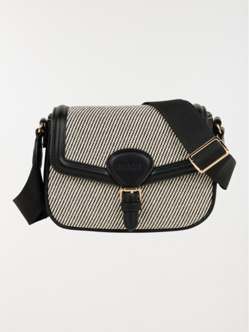 Sac bicolore bandoulière femme