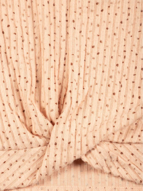 T-shirt côtelé imprimé...