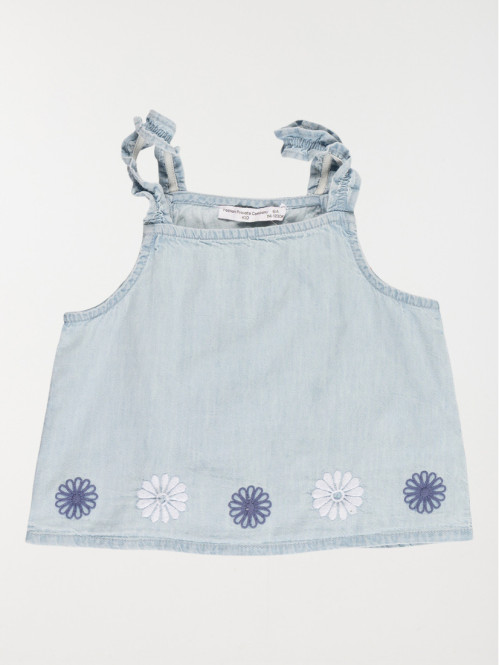 Blouse à bretelles fleurs...
