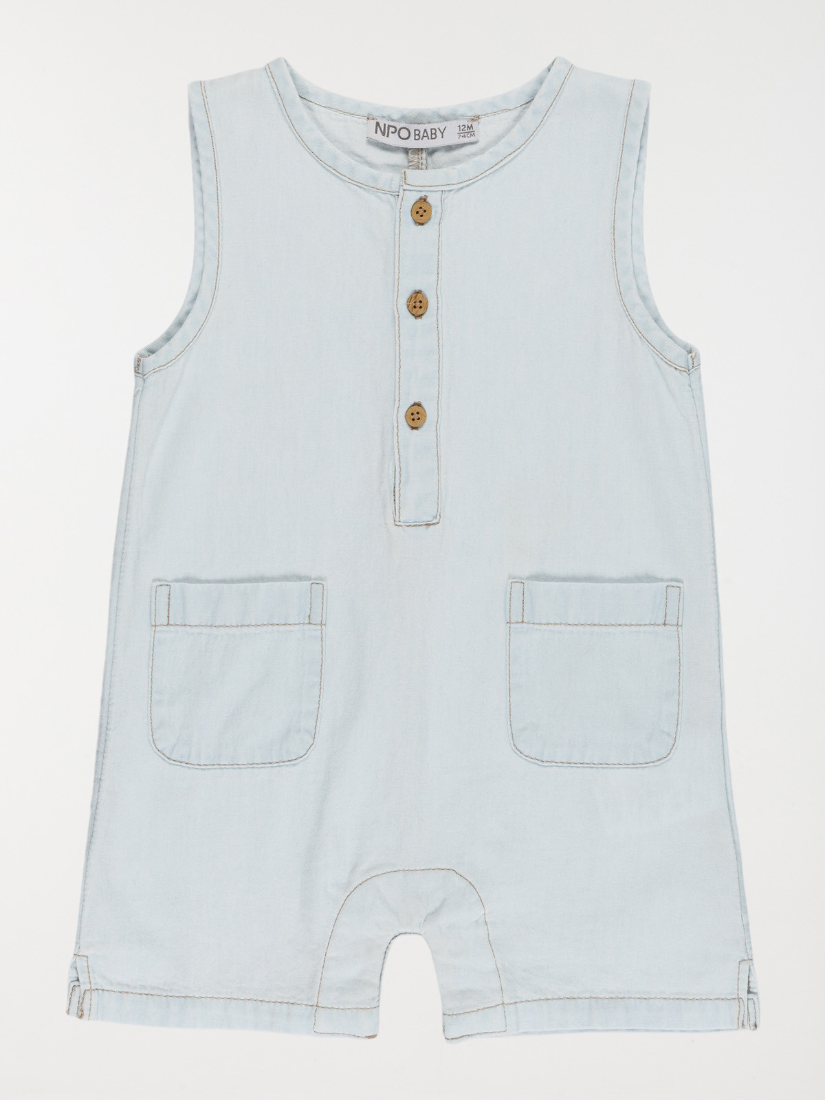Barboteuse sans manches garçon (3-36M)