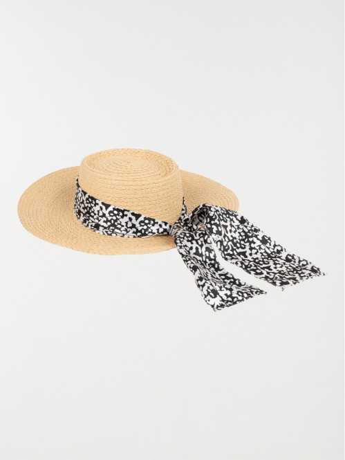 Chapeau de plage ruban...