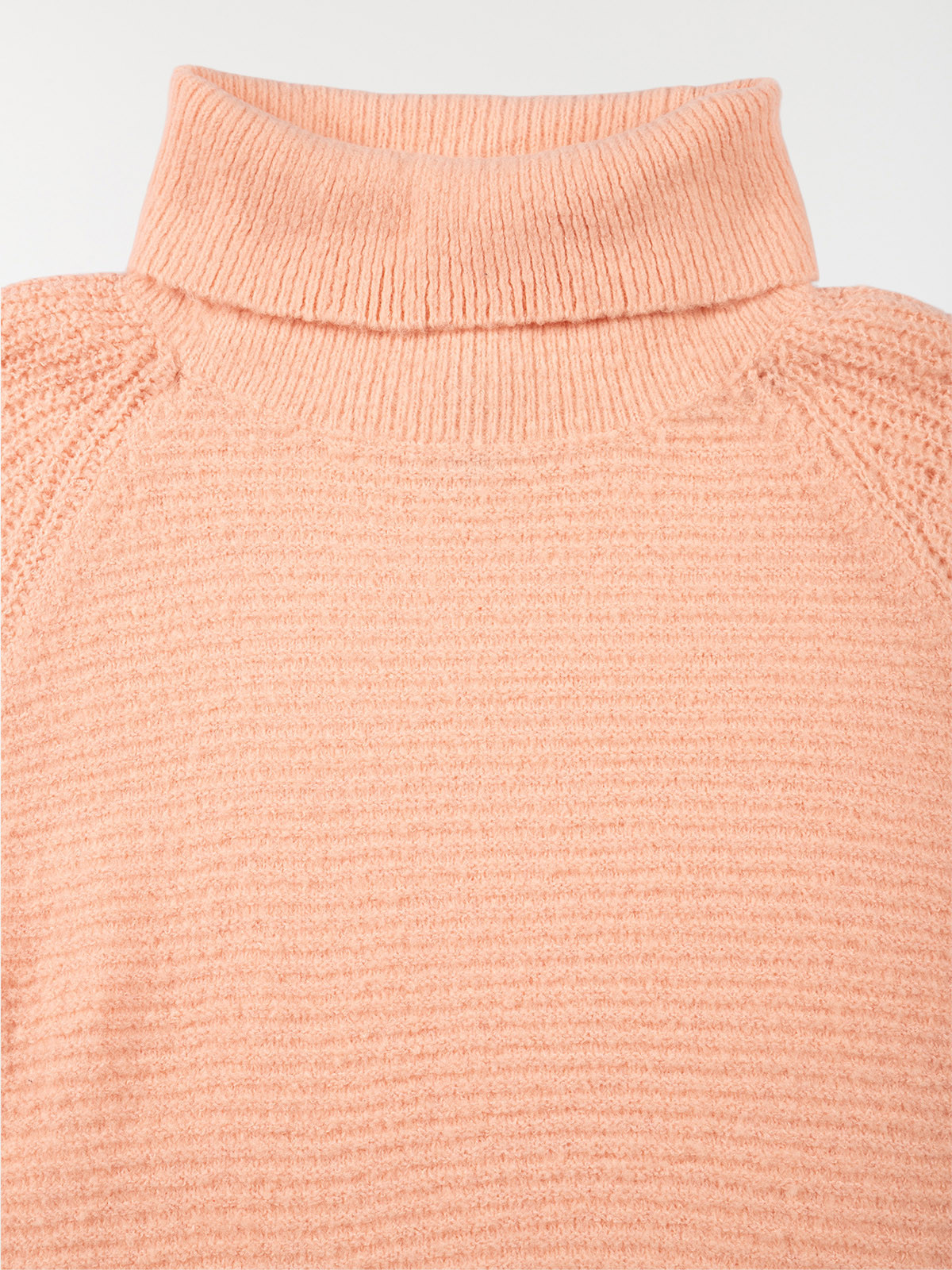 Pull col haut rose fille (10-16A) Pull col haut rose fille (10-16A)