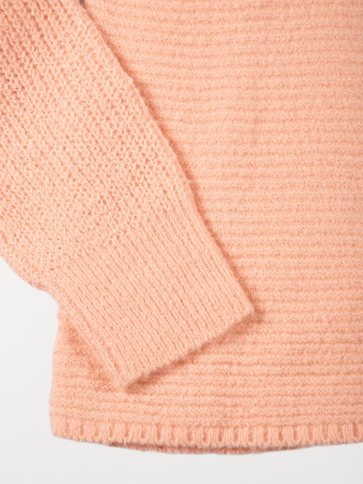 Pull col haut rose fille (10-16A) Pull col haut rose fille (10-16A)