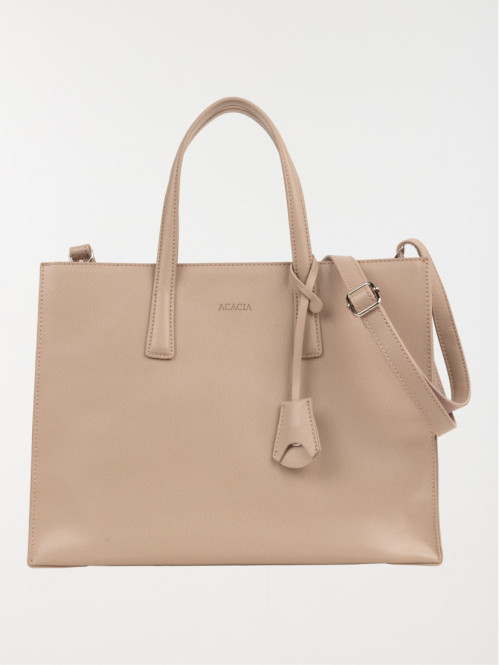 Sac à main texturé anses femme