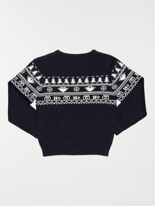 Pull jacquard de Noël garçon (10-16A) Pull jacquard de Noël garçon (10-16A)