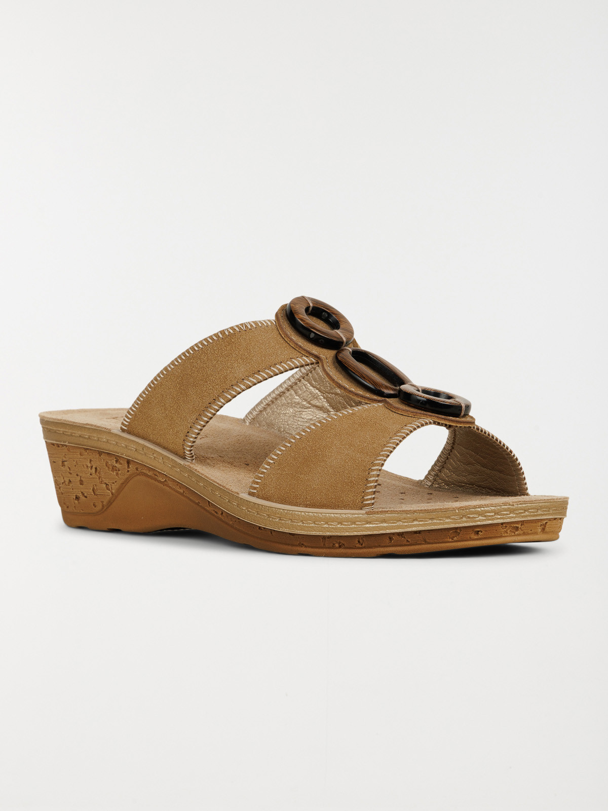 Mules perles bois femme confort (36-41)