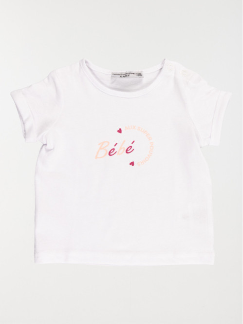 T-shirt fête des mères fille (3-36M)