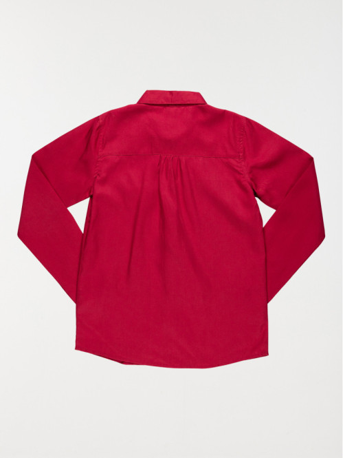 Chemise coloris prune fille (10-16A)