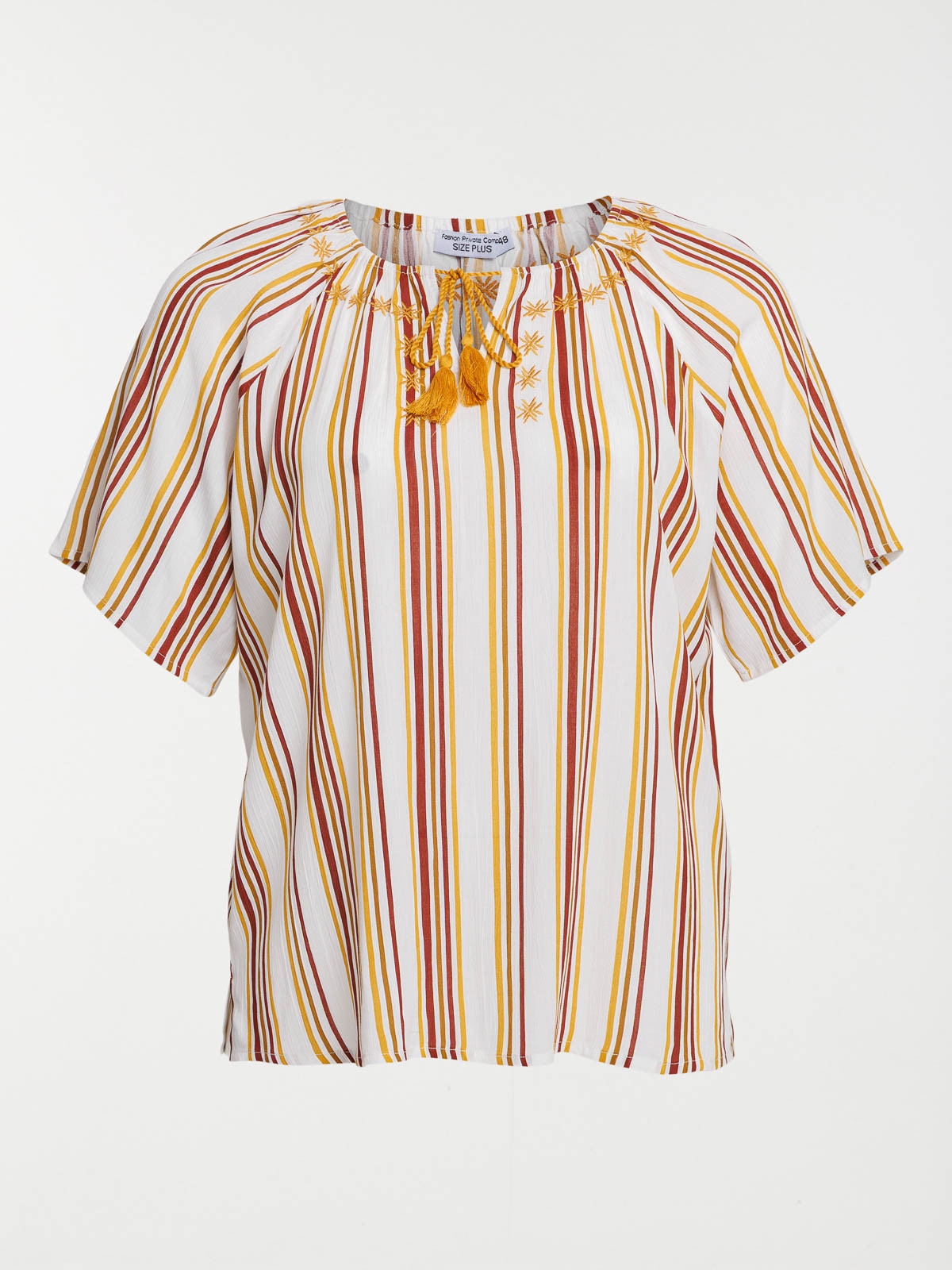 Blouse rayée grande taille femme