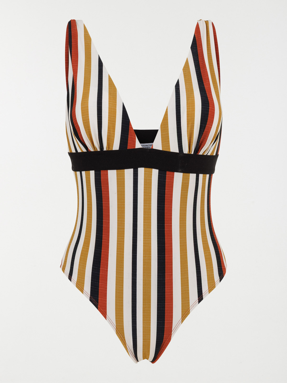 Maillot de bain rayures 1 pièce femme