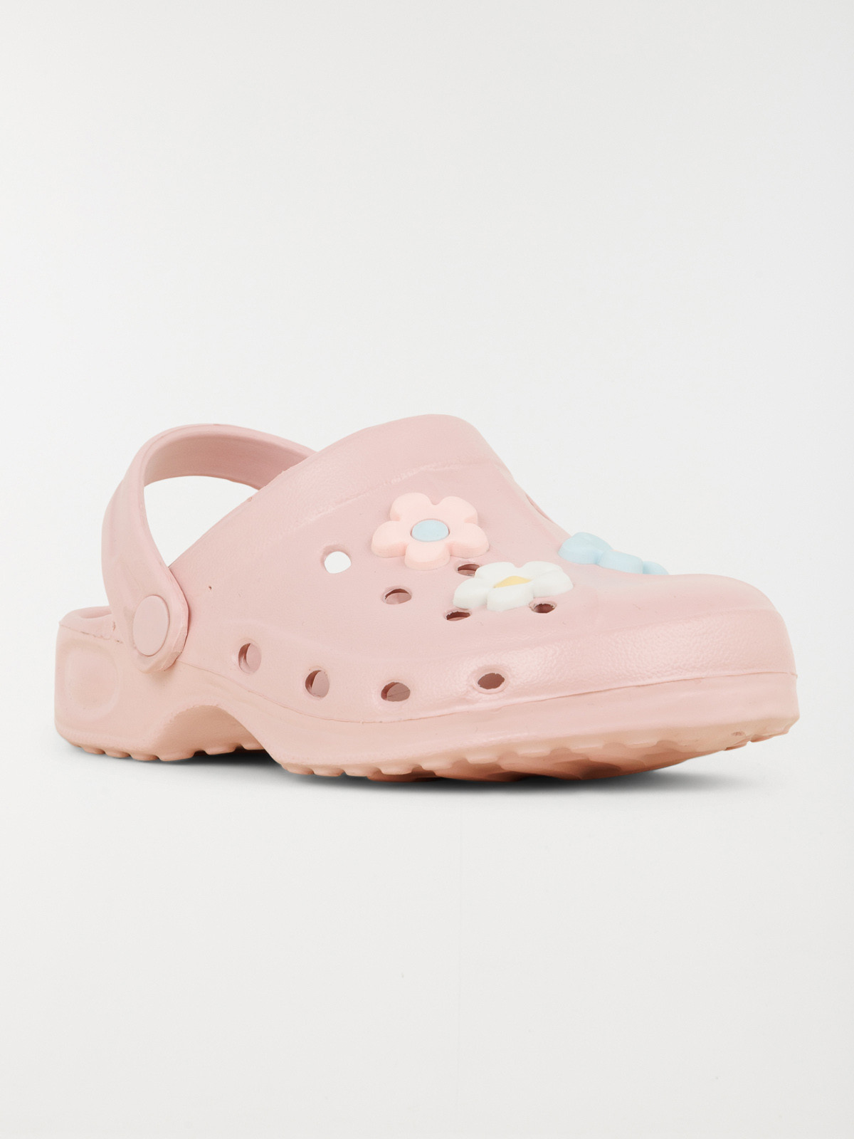 Sabot plastique rose fleur fille (31-35) Sabot plastique rose fleur fille (31-35)