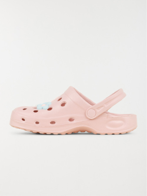 Sabot plastique rose fleur...