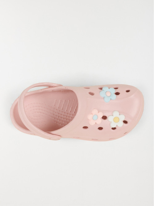 Sabot plastique rose fleur...