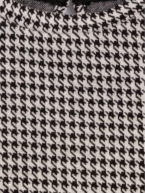 Robe pied de poule noire...