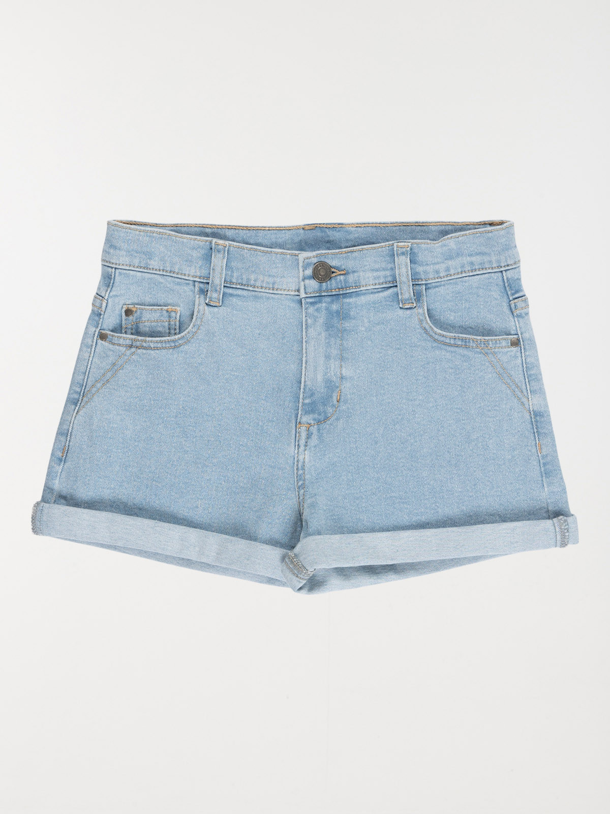 Short en jean bleached fille (XXS-M)