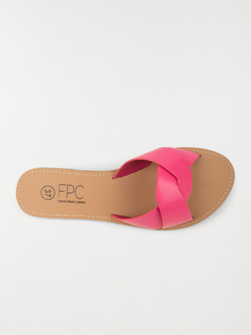 Mule coloris fushia femme (36-41) Mule coloris fushia femme (36-41)