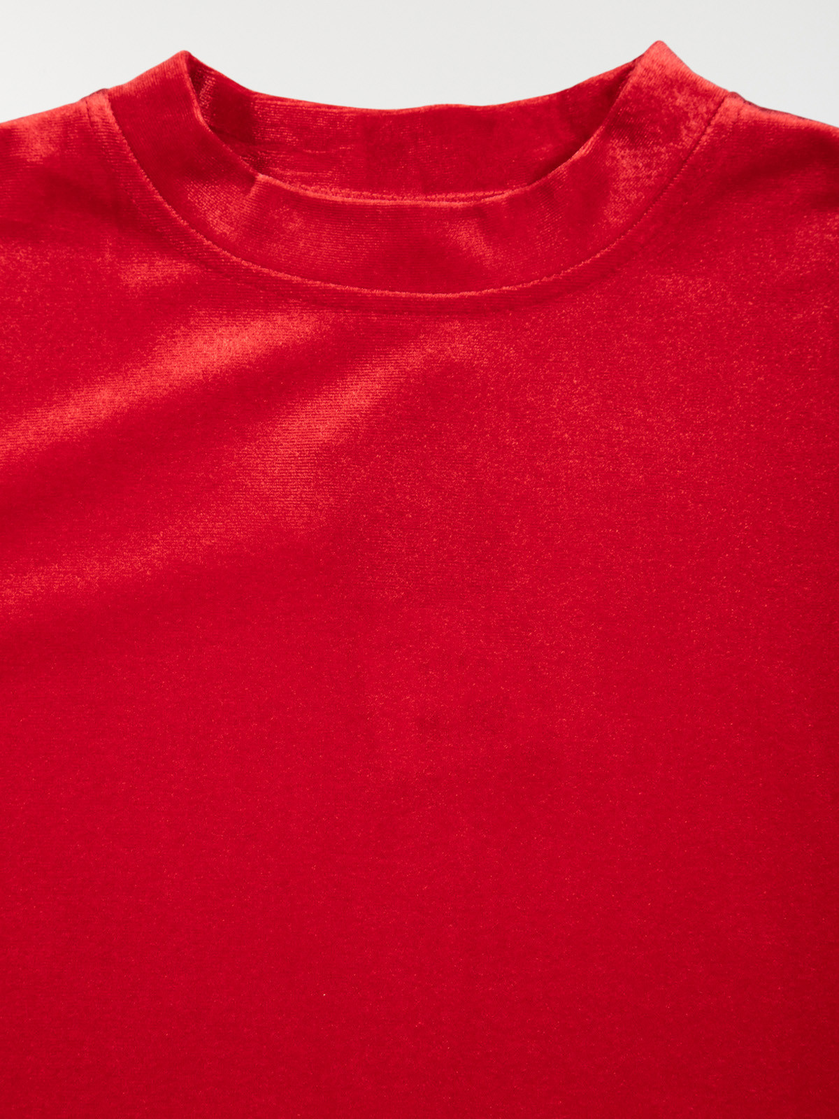 Robe en velours rouge fille (10-16A) Robe en velours rouge fille (10-16A)