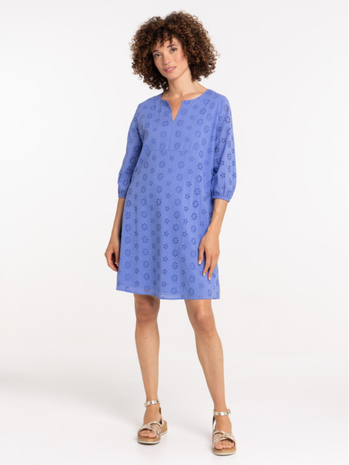 Robe courte broderie...