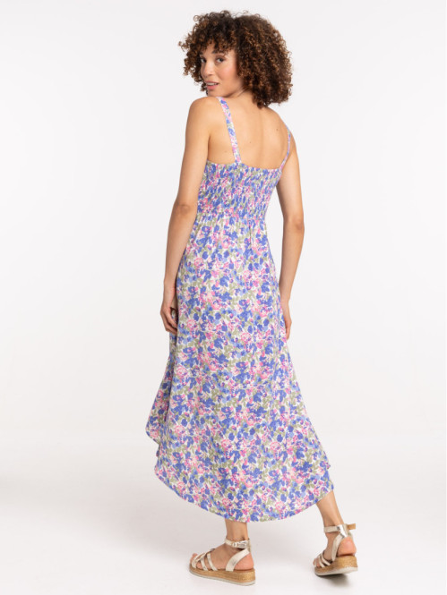 Robe longue imprimée fleurie femme Robe longue imprimée fleurie femme