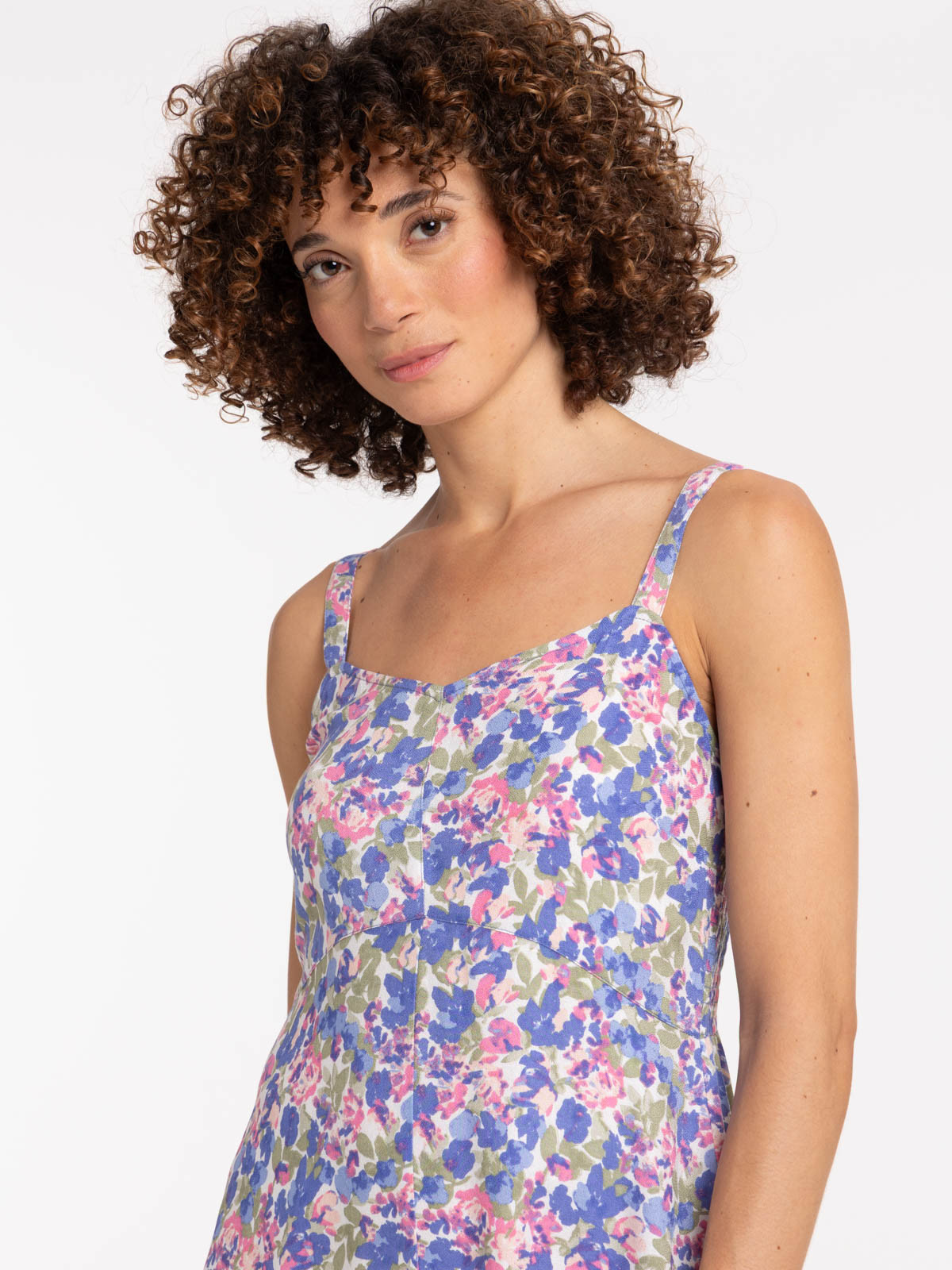 Robe longue imprimée fleurie femme Robe longue imprimée fleurie femme