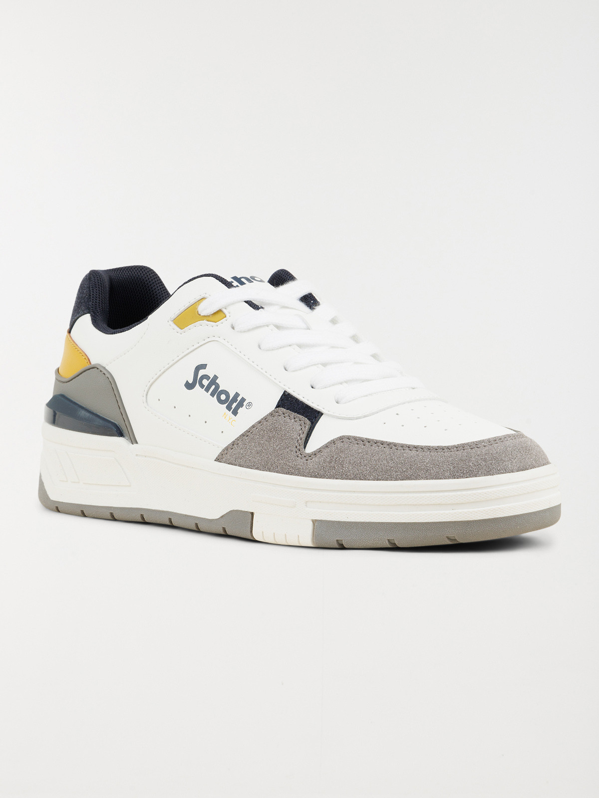 Baskets Schott blanches homme (41-46) Baskets Schott blanches homme (41-46)