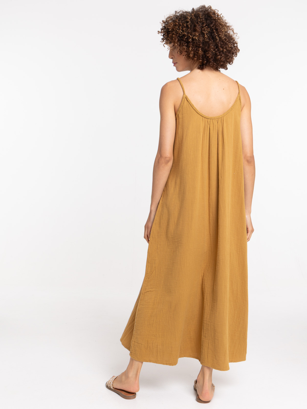 Robe longue double gaze de coton femme Robe longue double gaze de coton femme