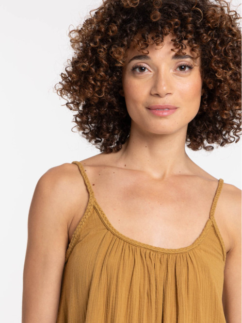 Robe longue double gaze de coton femme Robe longue double gaze de coton femme