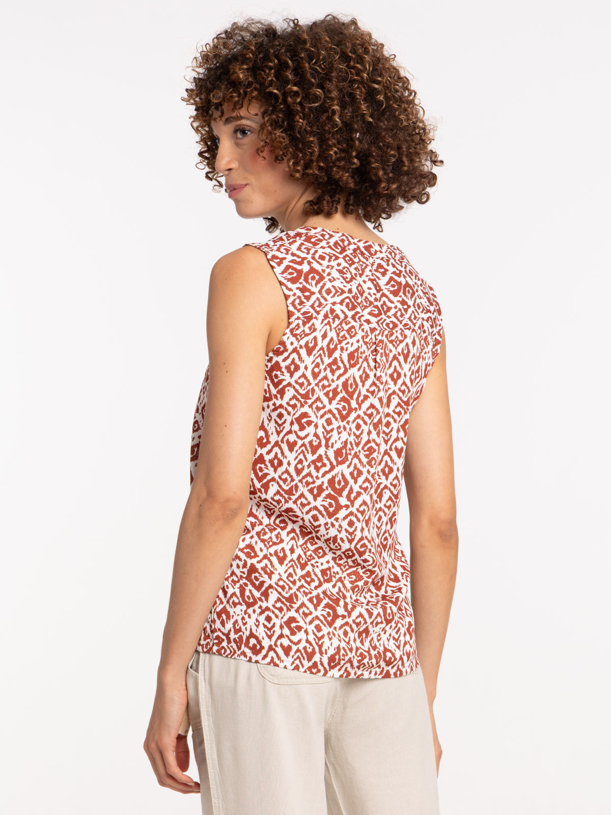 Blouse sans manches ethnique femme Blouse sans manches ethnique femme