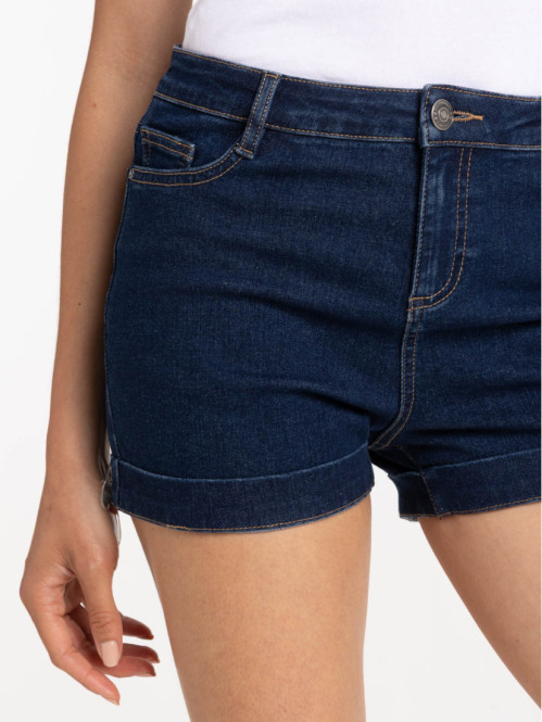 Short en jean brut femme