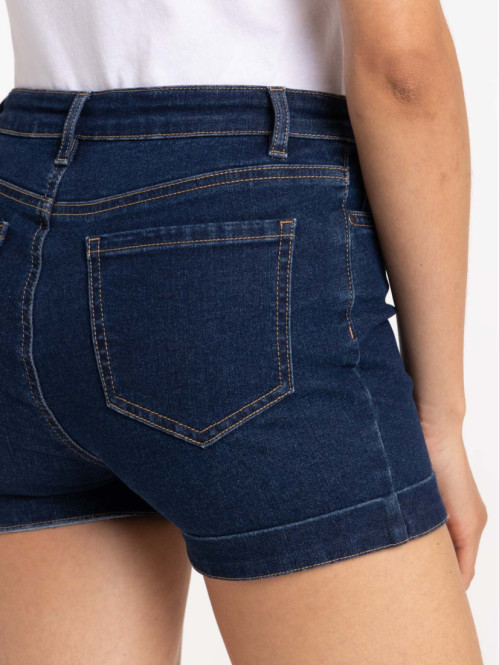 Short en jean brut femme