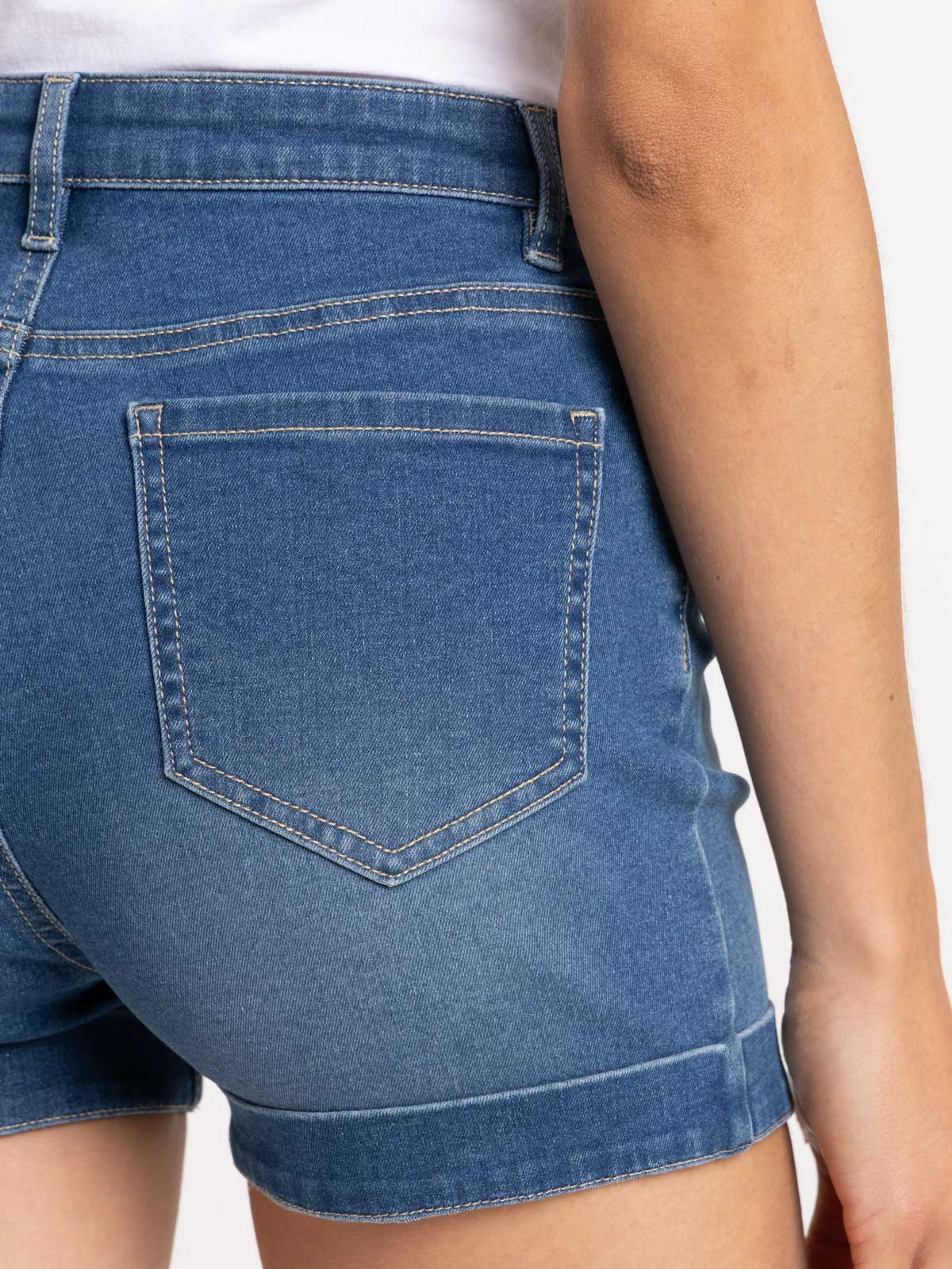 Short en jean stone femme