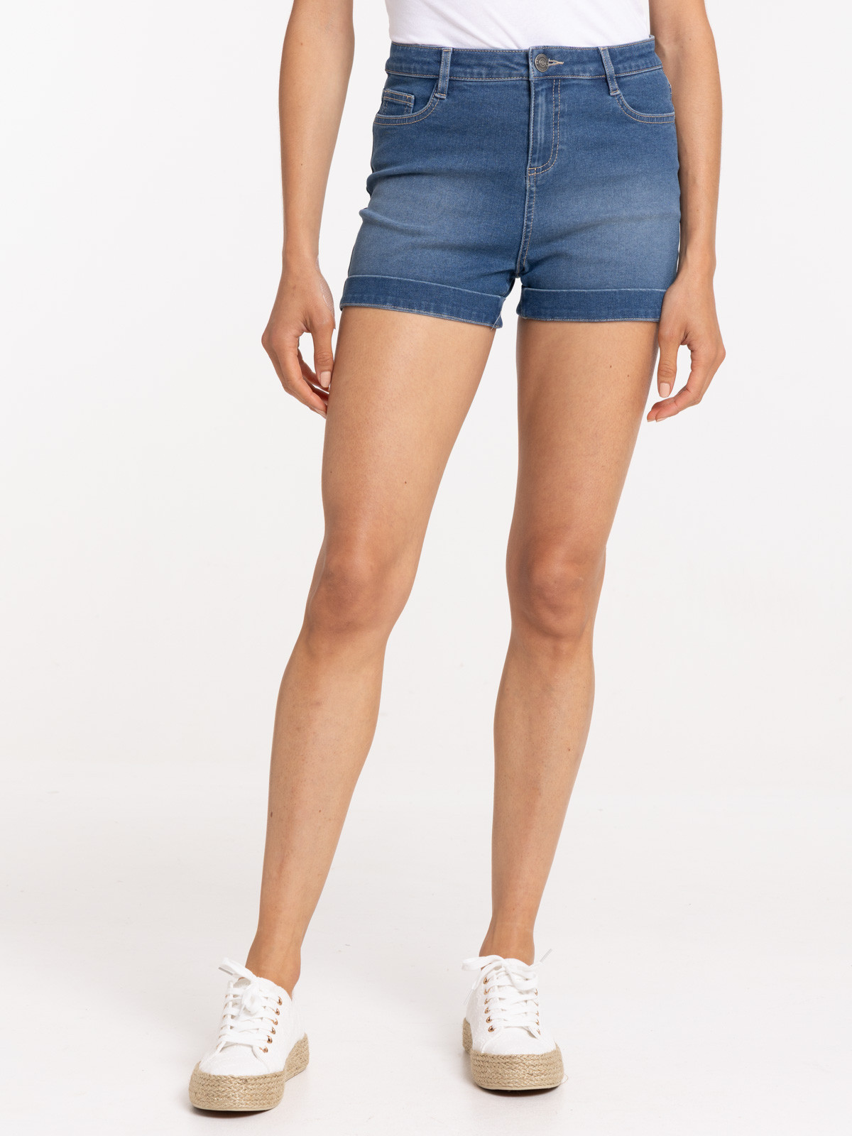 Short en jean stone femme