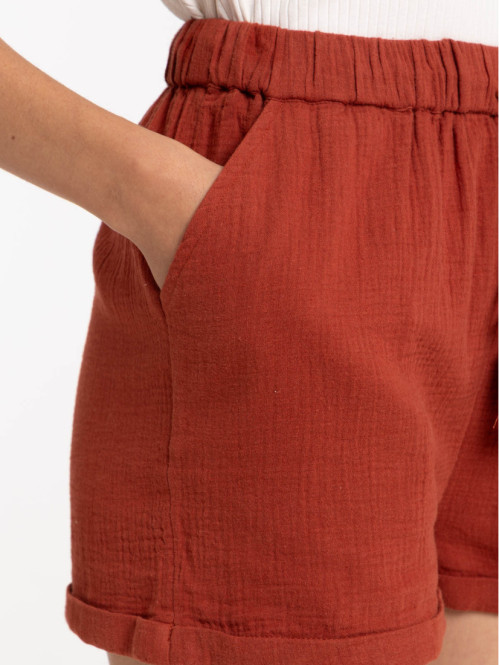 Short liens pompons sienne femme Short liens pompons sienne femme