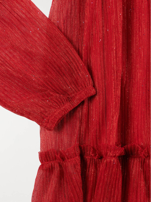 Robe de Noël rouge fille (10-16A) Robe de Noël rouge fille (10-16A)