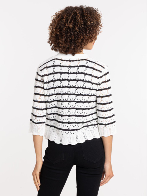 Gilet maille crochet femme...