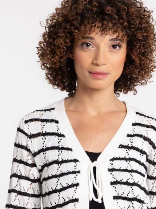 Gilet maille crochet femme...