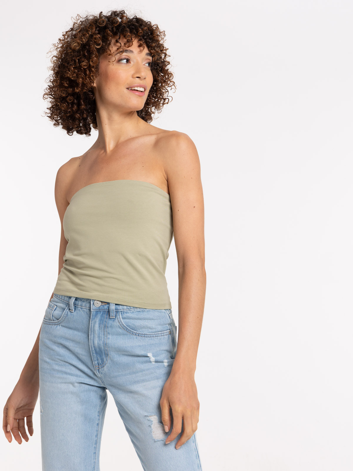 Débardeur forme bandeau femme