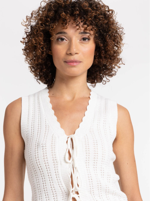 Débardeur maille crochet...