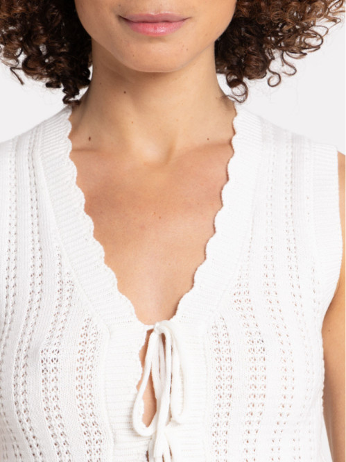 Débardeur maille crochet...