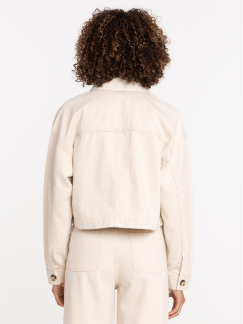 Veste écru en coton femme Veste écru en coton femme