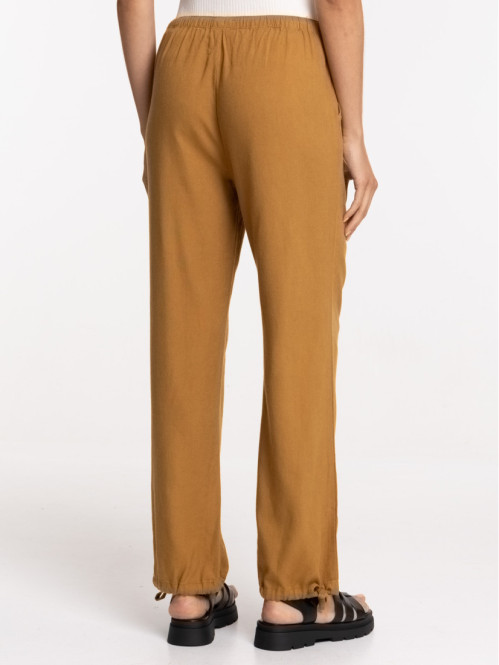 Pantalon en lin coloris...
