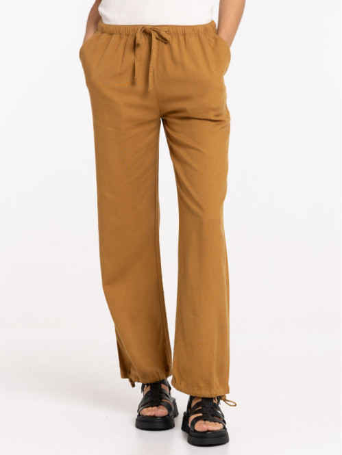 Pantalon en lin coloris...