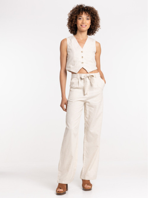 Pantalon large ceinture...