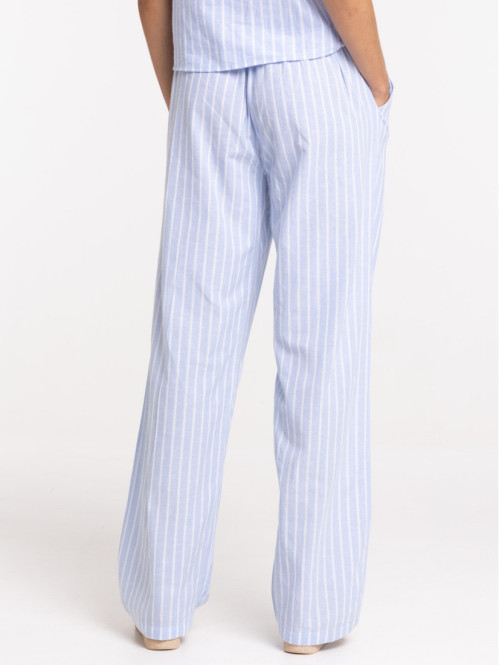 Pantalon rayé femme
