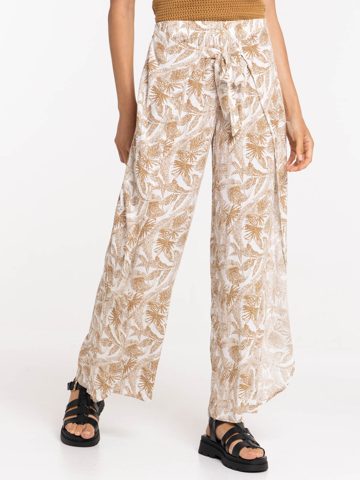 Pantalon effet portefeuille femme