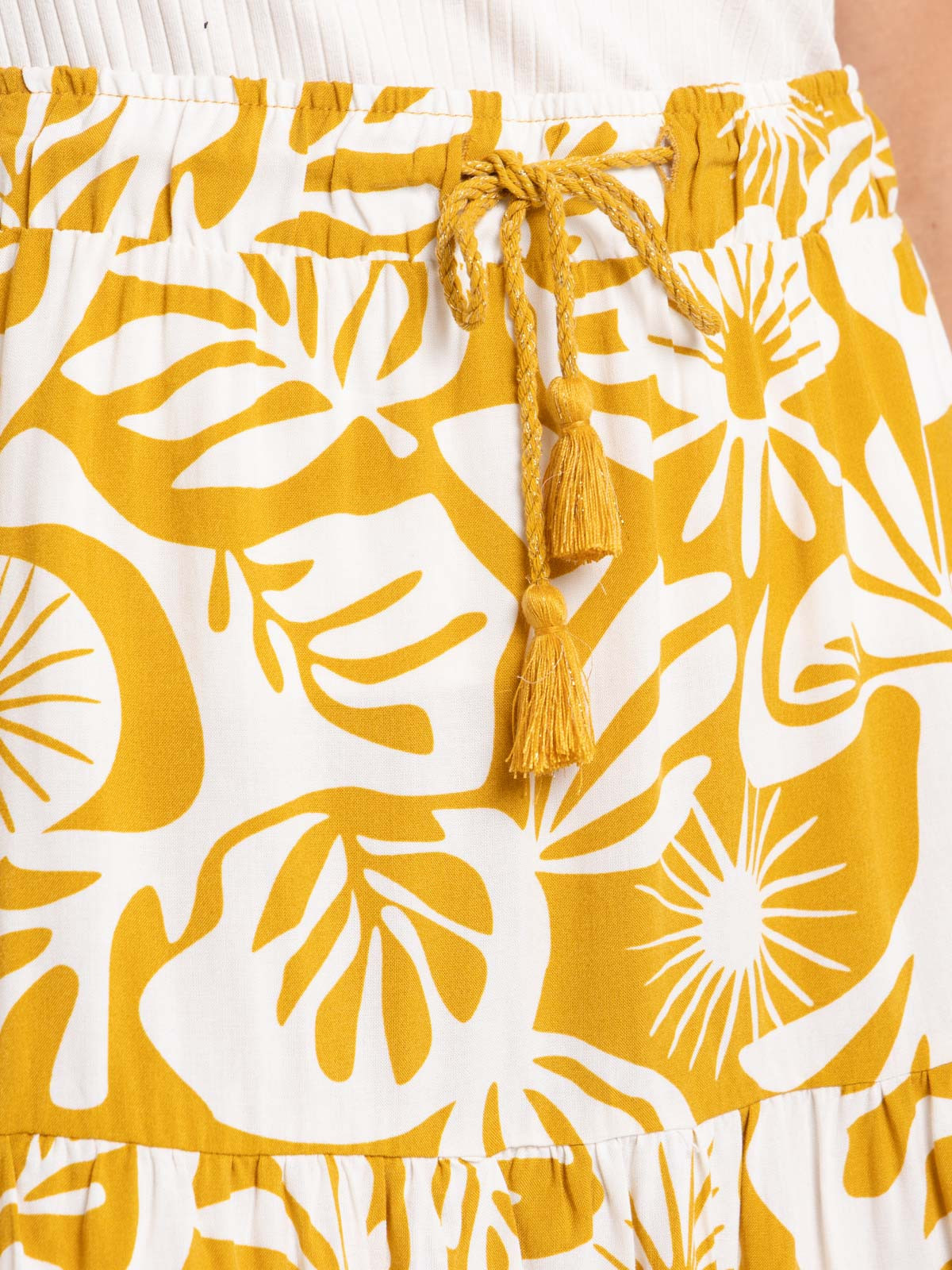 Jupe imprimée à volants femme Jupe imprimée à volants femme