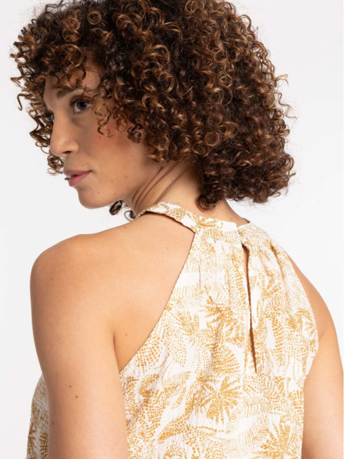 Top imprimé découpe V...