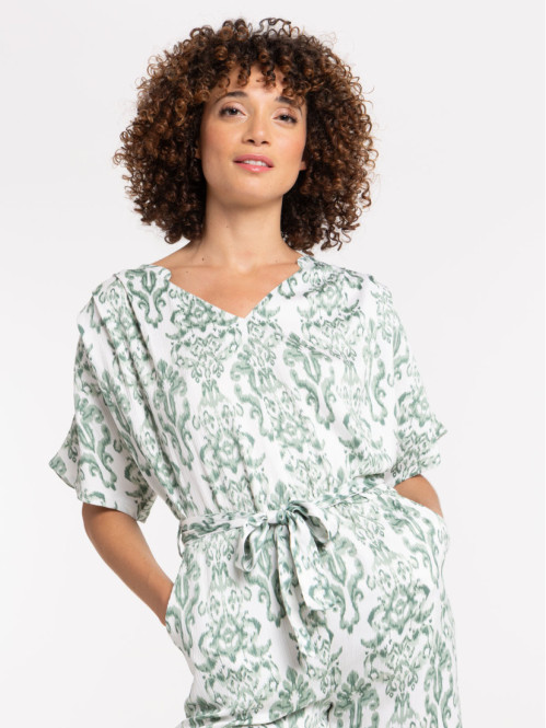 Combipantalon imprimé femme